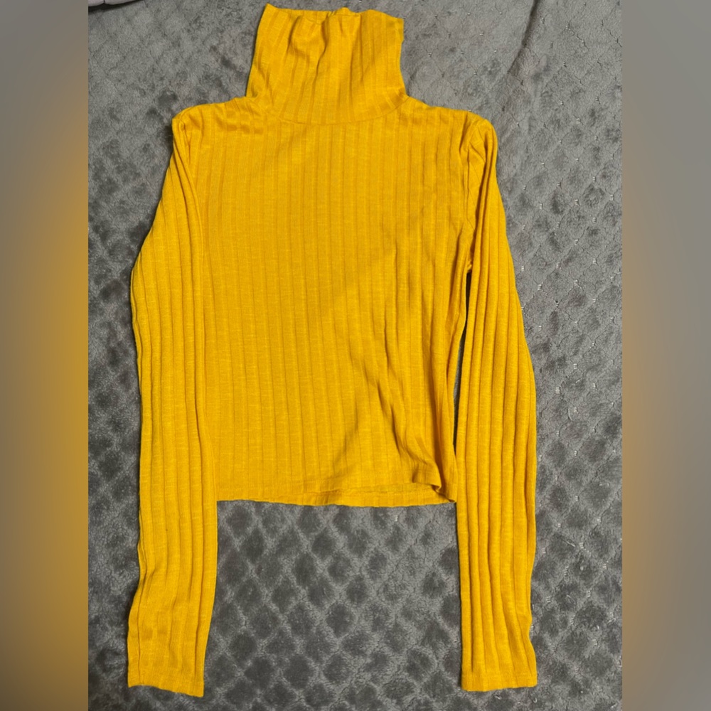 Long sleeve Turtleneck Crop Top